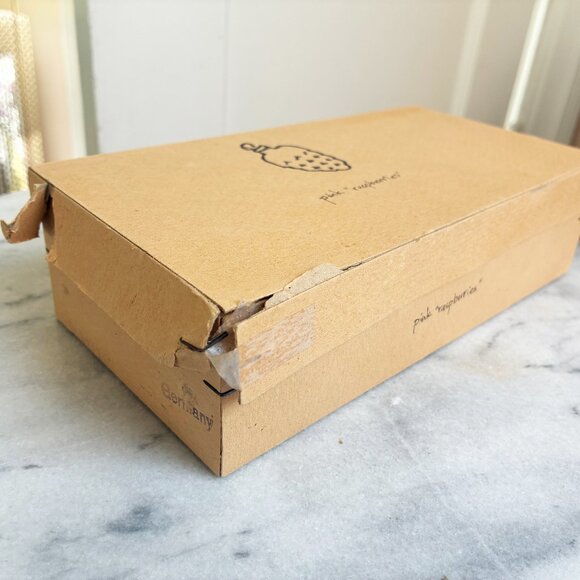 Vintage Boxed Set/8 Shiny Brite Grapes Berries Glass Christmas Ornament Pink - Picture 8 of 12